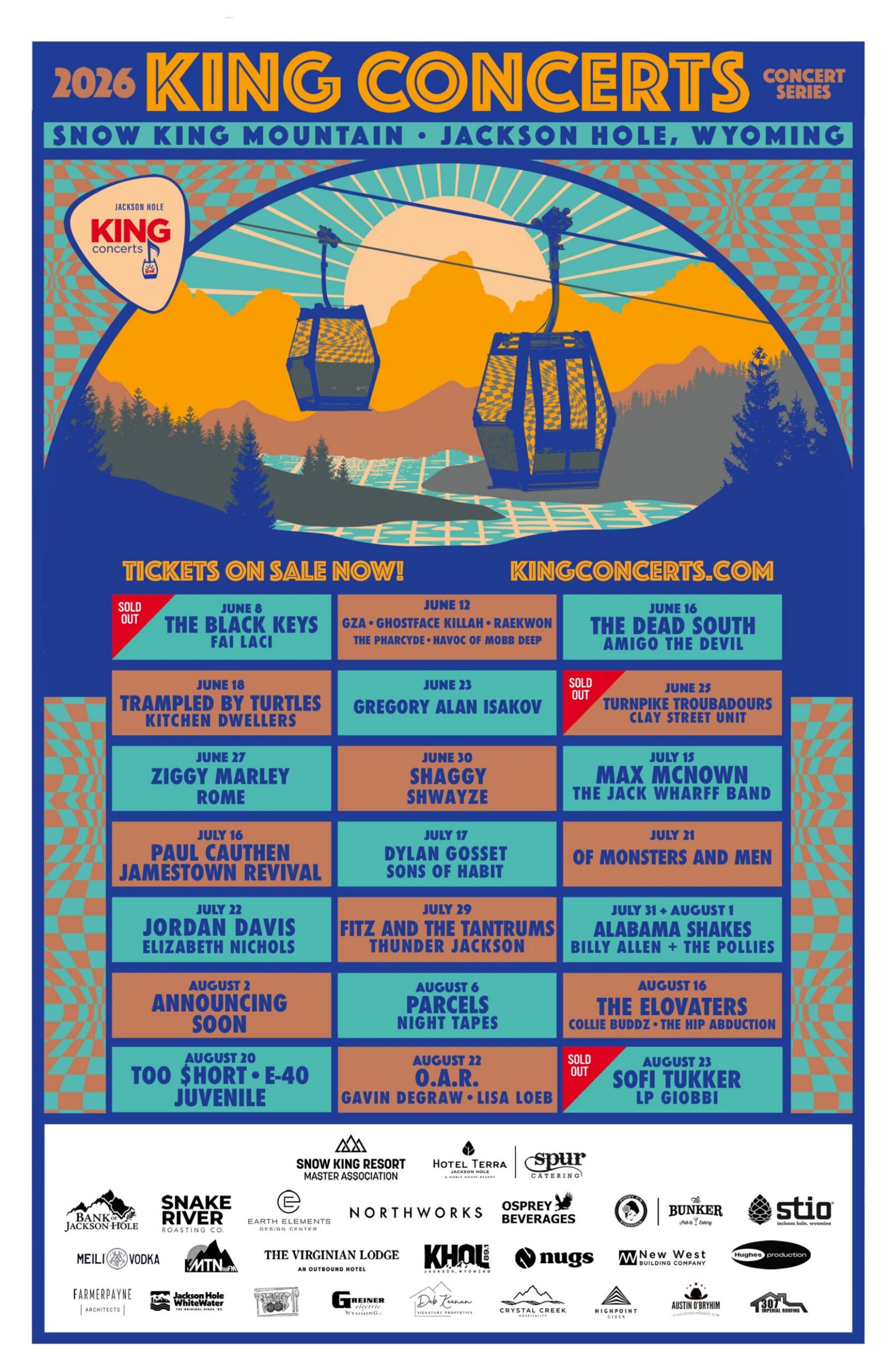 Snow King Concerts 2026