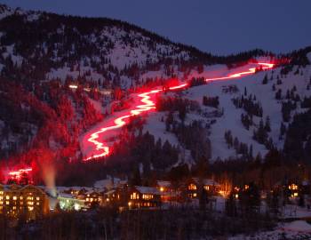 jackson hole torchlight parade