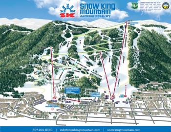 Snow King Mountain Winter Trail Map