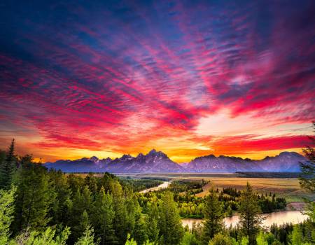 Sunset at Snake River Overlook