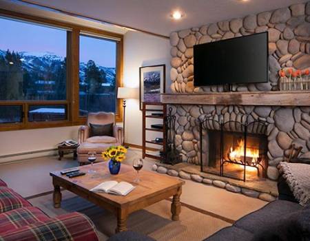 fireplace jackson hole rental