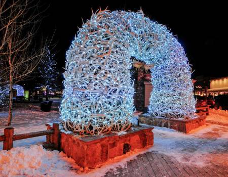 jackson hole town square lights