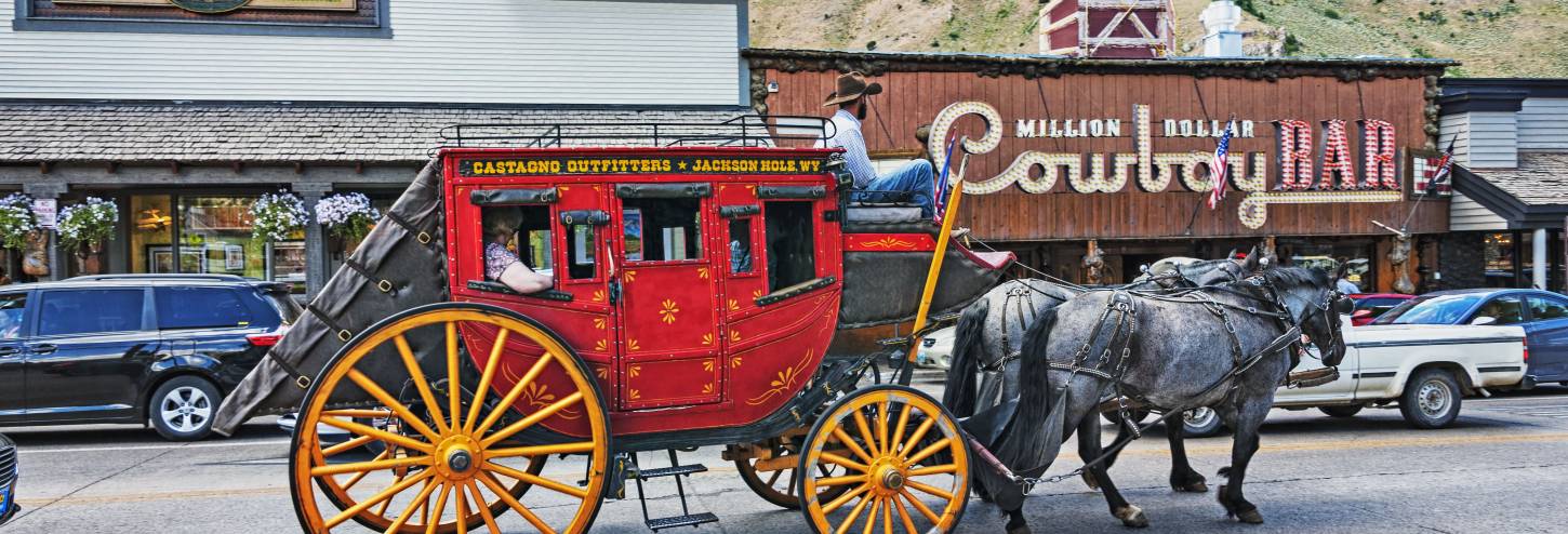 Jackson Hole Cowboy Bar Horse and Carriage