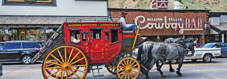 Jackson Hole Cowboy Bar Horse and Carriage