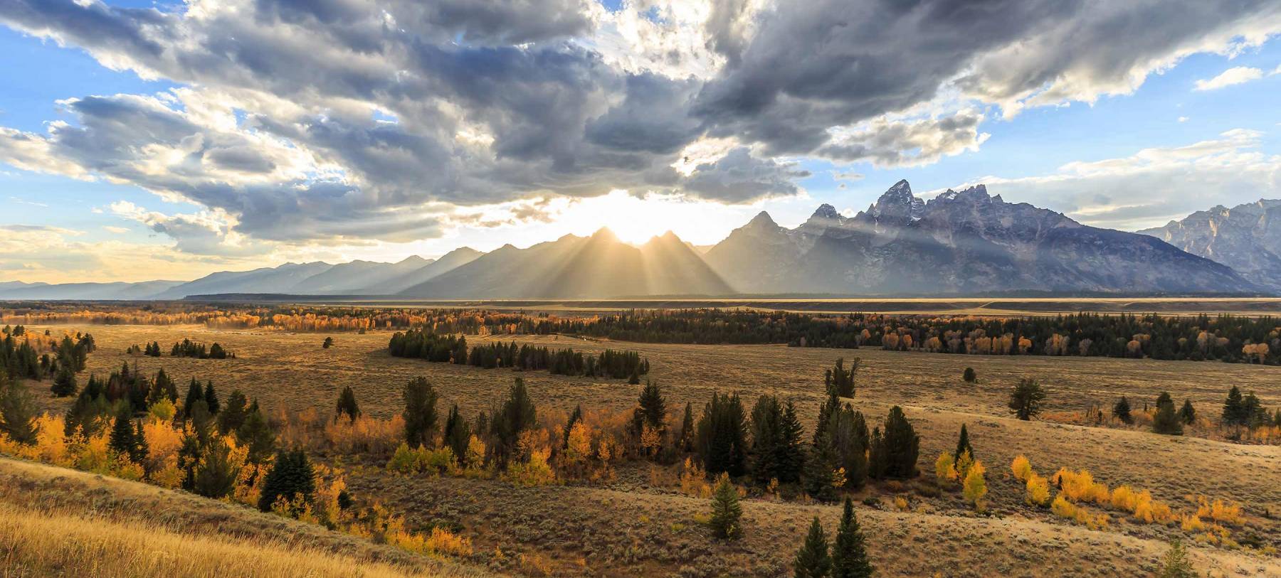 Grand Teton National Park In Autumn