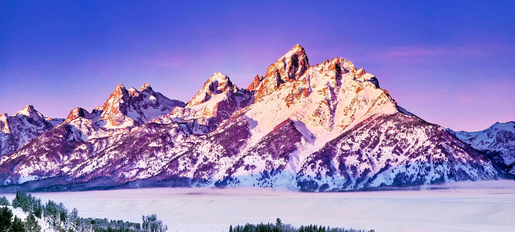 Winter Sunrise In The Tetons