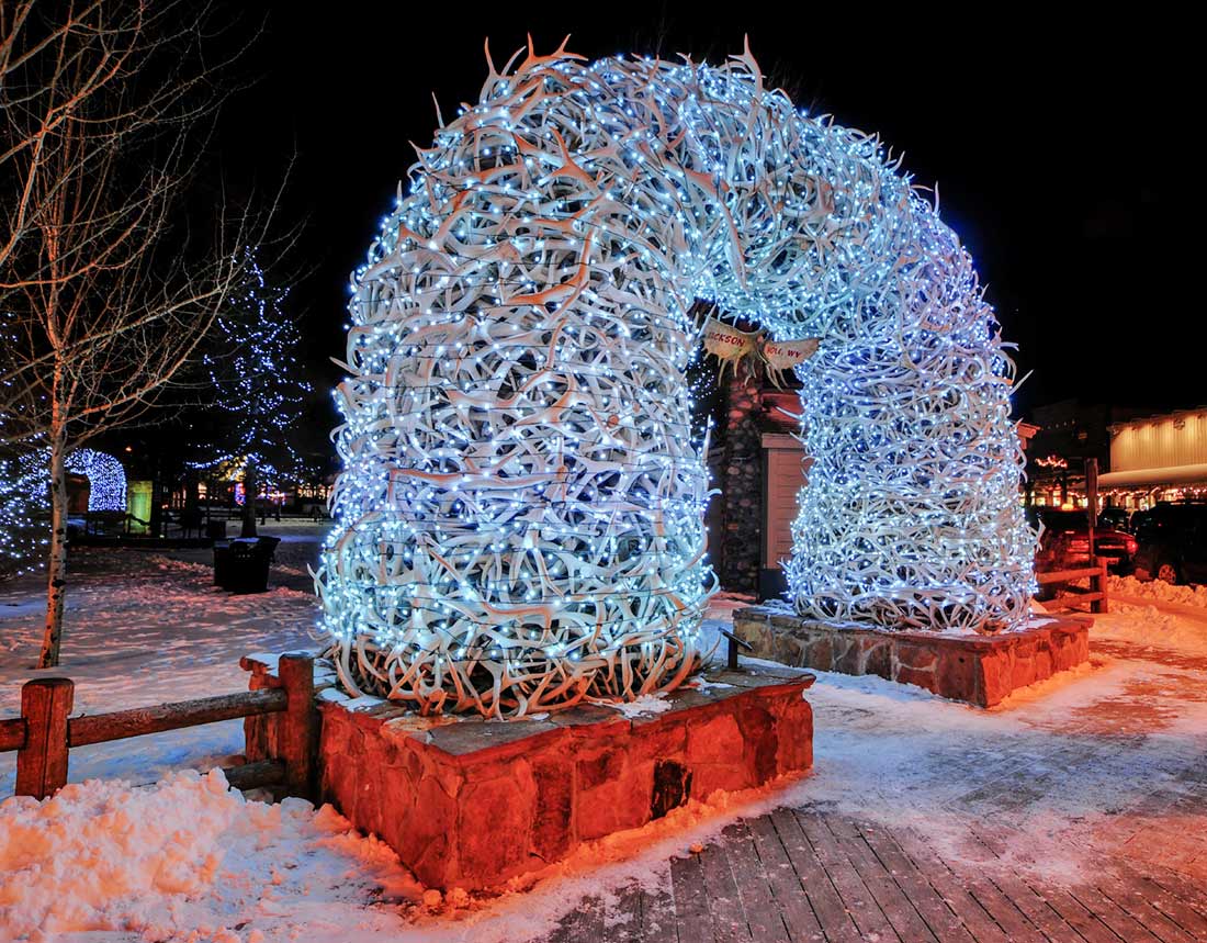 jackson hole town square lights