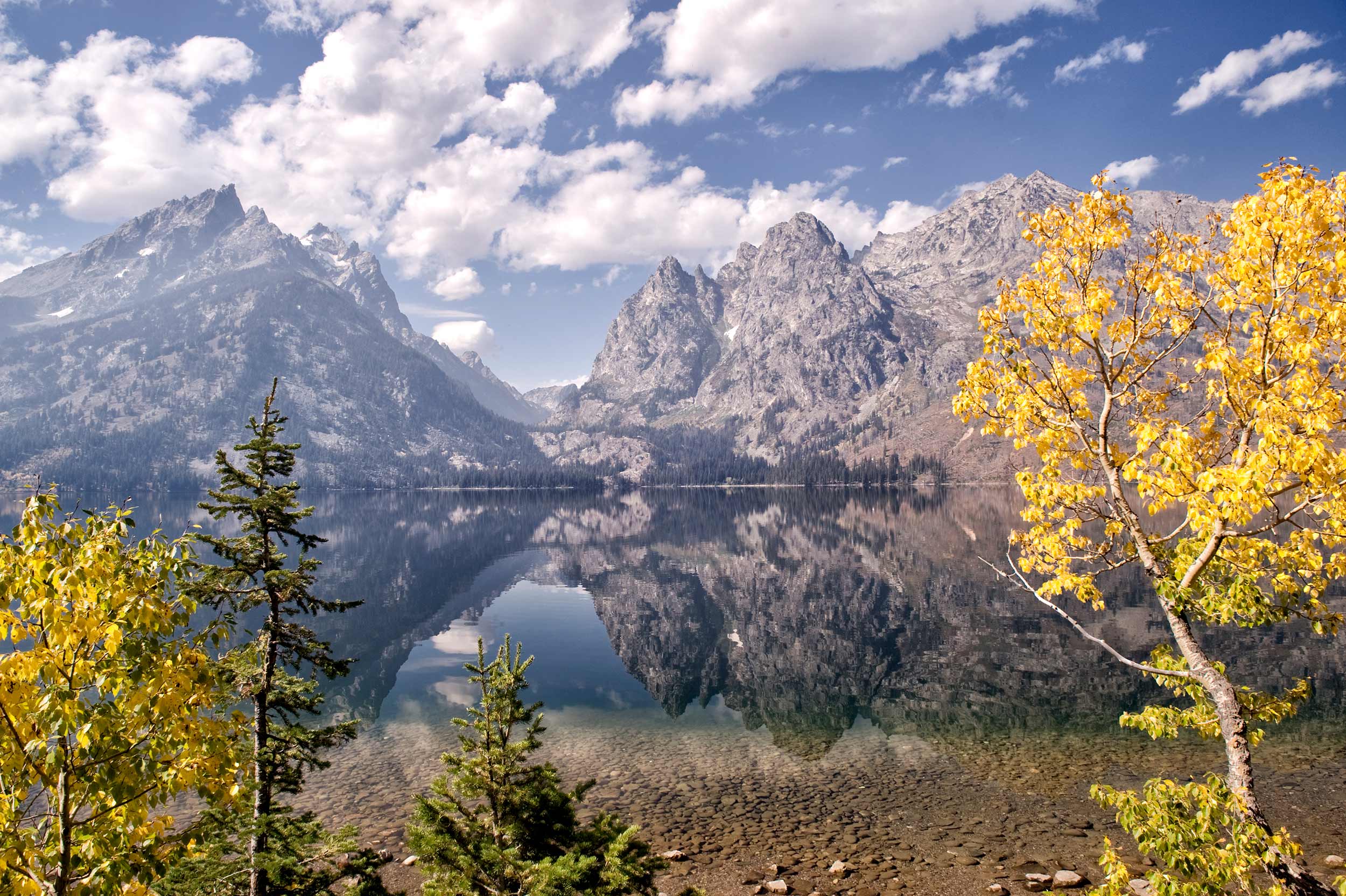 jenny lake in fall