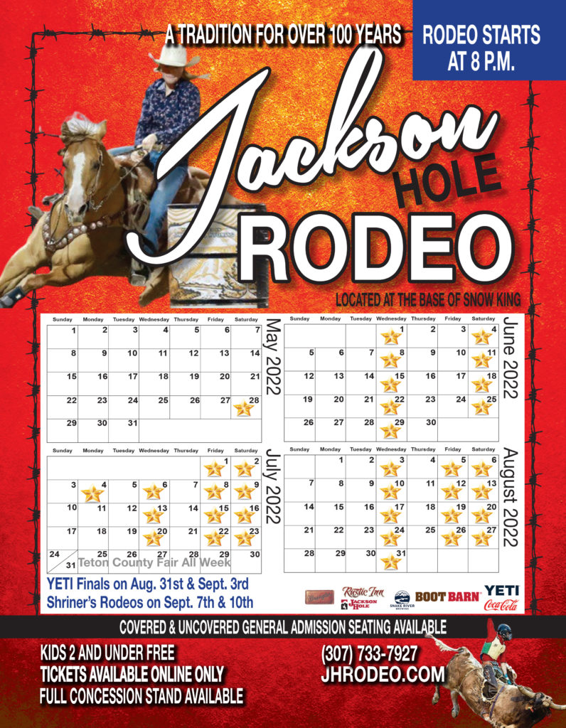 Jackson Hole Rodeo Schedule 2022
