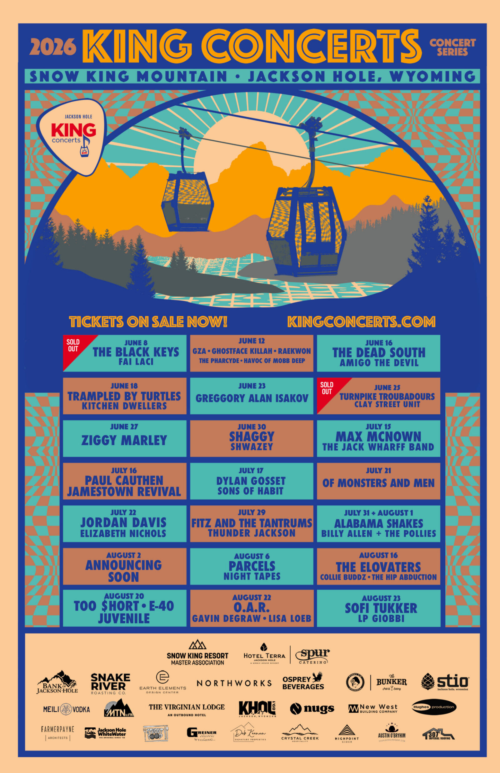 King Concerts 2026