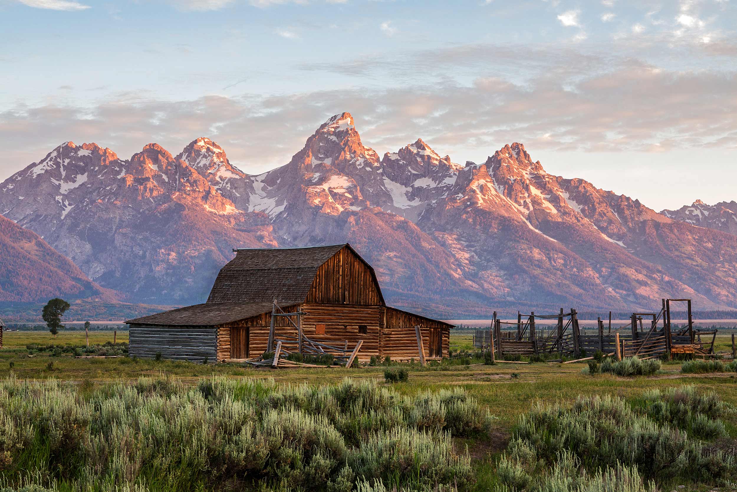 Moulton Barn in Grand Teton National Park Summer