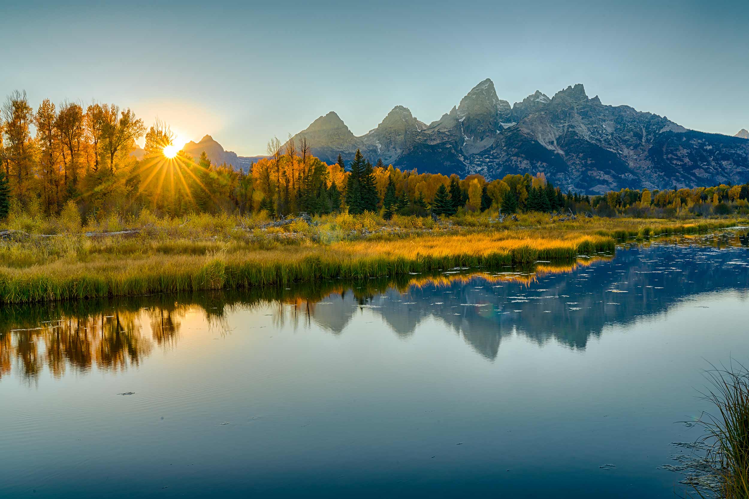 Schwabachers Landing Sunset Fall