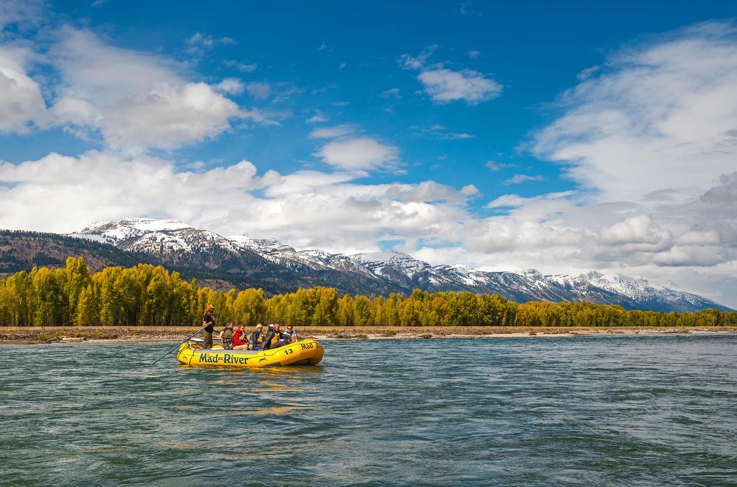 Snake River Rafting Scenic Float Fall Autumn