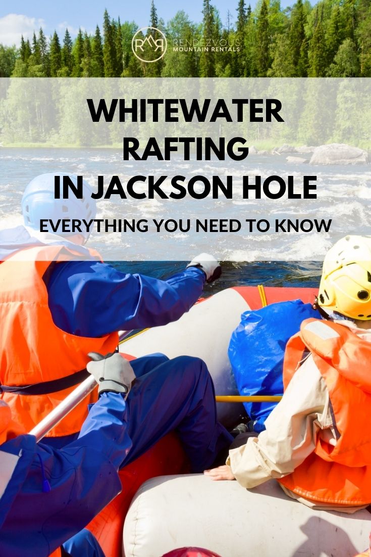 Whitewater rafters in a boat on a mountain river.